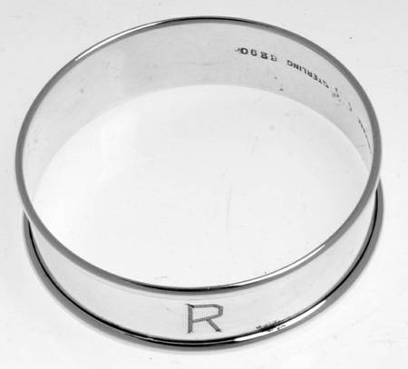 6290 (Sterling, Hollowware) Monogram Napkin Ring