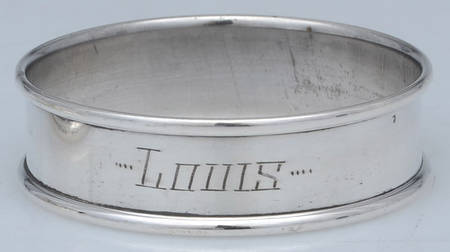 6290 (Sterling, Hollowware) Monogram Napkin Ring