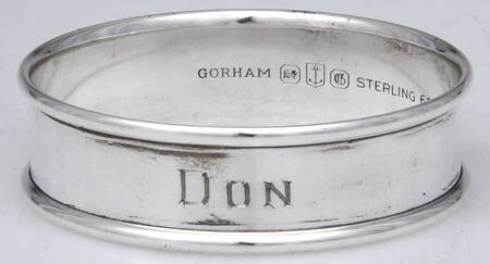 6290 (Sterling, Hollowware) Monogram Napkin Ring