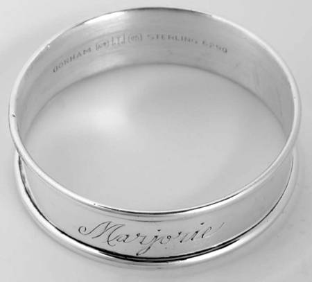 6290 (Sterling, Hollowware) Monogram Napkin Ring