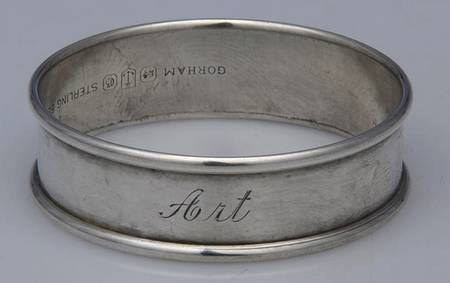 6290 (Sterling, Hollowware) Monogram Napkin Ring