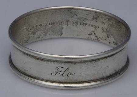 6290 (Sterling, Hollowware) Monogram Napkin Ring