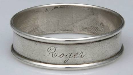 6290 (Sterling, Hollowware) Monogram Napkin Ring