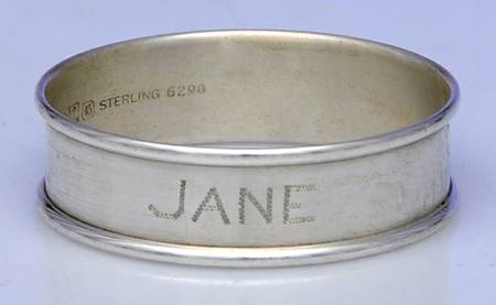 6290 (Sterling, Hollowware) Monogram Napkin Ring