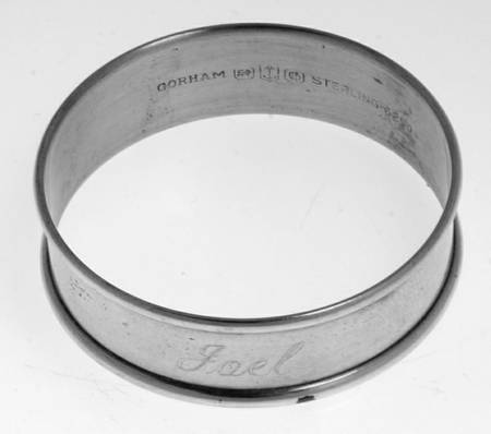 6290 (Sterling, Hollowware) Monogram Napkin Ring