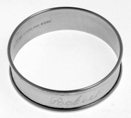 6290 (Sterling, Hollowware) Monogram Napkin Ring