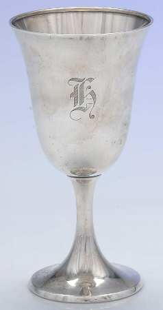 1693 (Sterling, Hollowware) Water Goblet