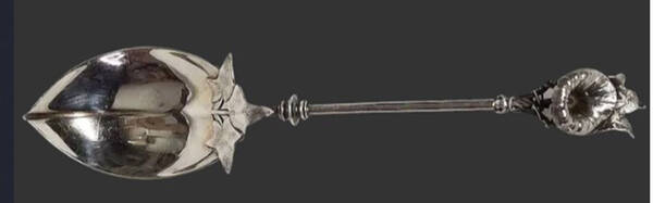 Morning Glory (Sterling, 1865) Large Jelly Spoon