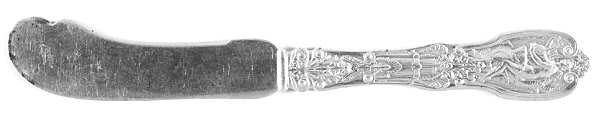 Mythologique (Strl, 1894, Old, BeadBorder, NoFaceBowl) Flat Handle Butter Spreader