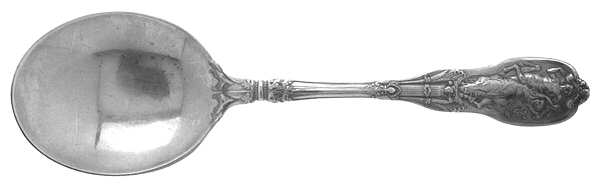Mythologique (Strl, 1894, Old, BeadBorder, NoFaceBowl) Large Jelly Spoon