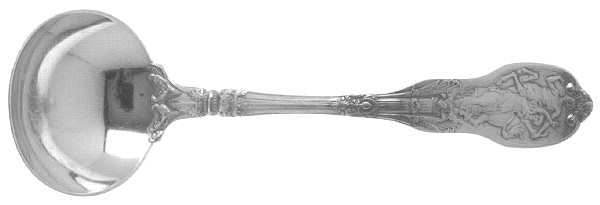 Mythologique (Strl, 1894, Old, BeadBorder, NoFaceBowl) Solid Piece Cream Ladle