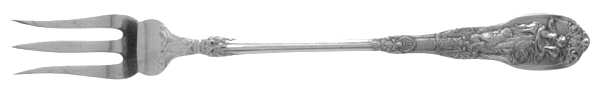 Mythologique (Strl, 1894, Old, BeadBorder, NoFaceBowl) Oyster Fork