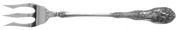 Mythologique (Strl, 1894, Old, BeadBorder, NoFaceBowl) Old Style Pickle Fork