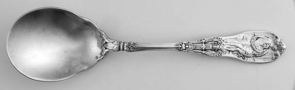 Mythologique (Strl, 1894, Old, BeadBorder, FaceBowl) Sugar Spoon
