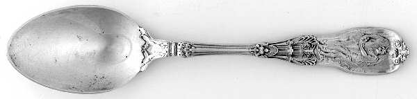 Mythologique (Strl, 1894, Old, BeadBorder, FaceBowl) Teaspoon