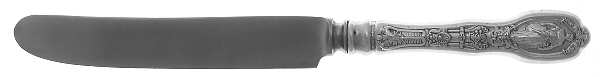 Mythologique (Strl, 1894, Old, BeadBorder, FaceBowl) Old French Hollow Knife with Bolster