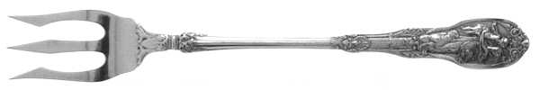 Mythologique (Strl, 1894, Old, BeadBorder, FaceBowl) Old Style Pickle Fork