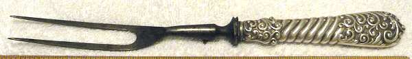 No. 75 (Sterling) Large Stainless-Prong Roast Carving Fork