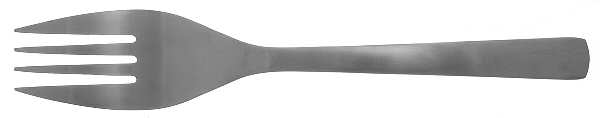 Park-Carry On (Matte, Stainless) Large Solid Cold Meat Serving Fork