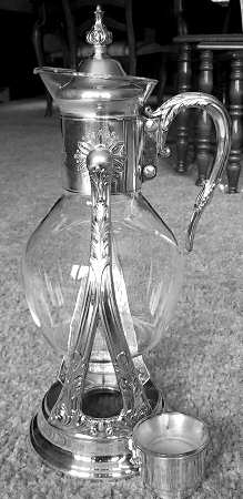 YB30 (Silverplate, Hollowware) Carafe (Glass Liner, Stand, Warmer & Burner)