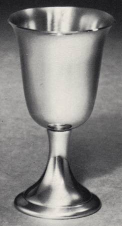 Colonial (Pewter, Hollowware) Wine Goblet