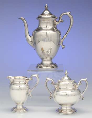 Y1200 (Silverplate, Hollowware) (3 Pc) Coffee Set (PCP,PCR,PSU)