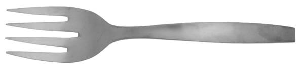 Loft-Satin (Stainless) Large Solid Cold Meat Serving Fork