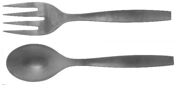 Loft-Satin (Stainless) (2 Pc) Solid Salad Set