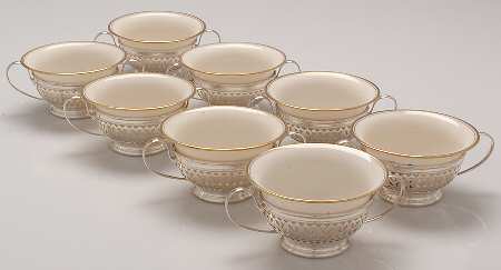 A5547 (Sterling, Hollowware) Bouillon Cup with Liner - Set of 8