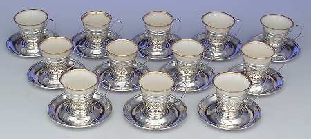 A5549 (Sterling, Hollowware) Sterling Demi Lenox Liner (Set of 12)
