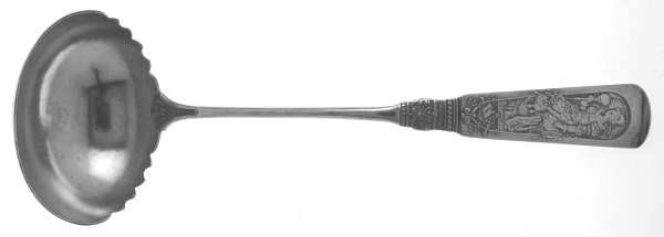 Fontainebleau (Sterling, 1880, Monograms) Oyster Ladle Solid Piece