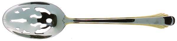 Grande Calais Gold (Stainless) Pierced Tablespoon (Serving Spoon)