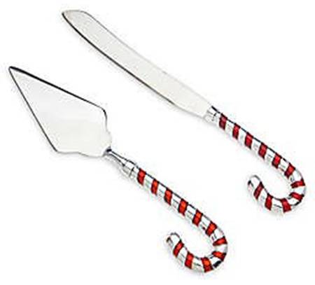 Candy Cane (Silverplate, Hollowware) Cake Knife with Stainless Blade
