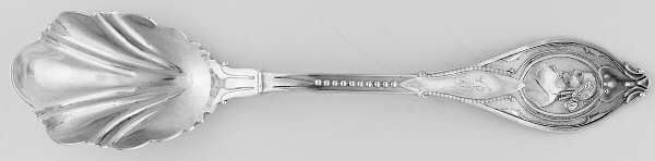 Medallion-E (Sterling, 1890) Sugar Shell Spoon