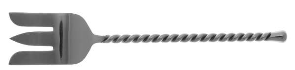 Silver Tear (Stainless) Large Solid Cold Meat Serving Fork