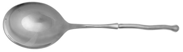 Exotique Platinum (Stainless) Casserole Spoon with Smooth Stainless Bowl HC