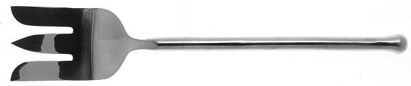 Exotique Platinum (Stainless) Large Solid Cold Meat Serving Fork