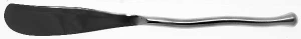 Exotique Platinum (Stainless) Flat Handle Master Butter Knife
