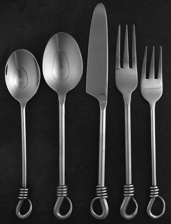 Twist (Stainless) 5 Piece Place Setting by Gourmet Settings