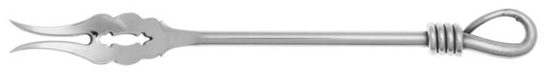 Twist (Stainless) Butter Pick with Two Tines and Pierced Bowl HC