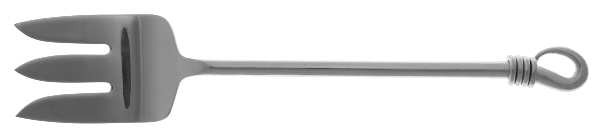Twist (Stainless) Large Solid Cold Meat Serving Fork