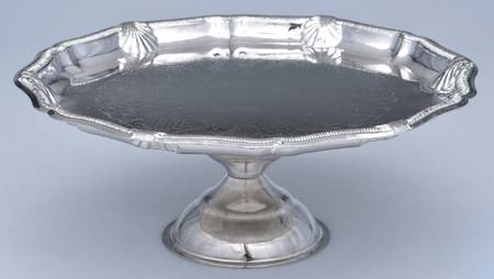 Silverplate Hollowware 10" Diameter Pedestal Cake Stand