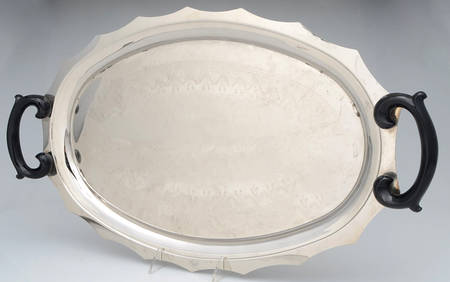 GOI39 (Silverplate, Hollowware) Large Silverplate Waiter Tray