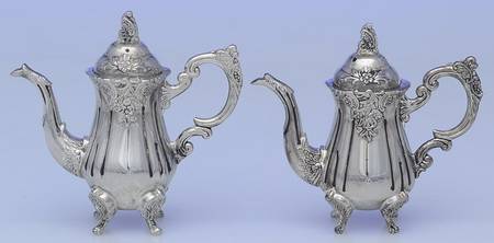 Silverplate Hollowware Salt & Pepper Set