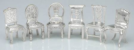 Silverplate Hollowware Place Card Holder (Set of 6)