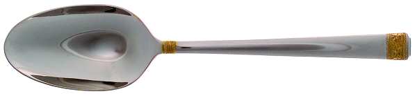 Festive Holly (Stainless, Gold Accent) Tablespoon (Serving Spoon)