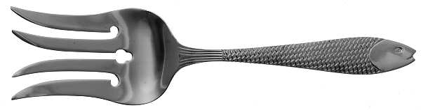 Fish Out of Water (Stainless) Large Solid Fish Serving Fork