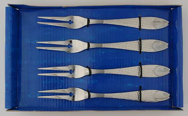 Fish Out of Water (Stainless) Seafood Fork - Set of 4
