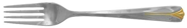 Andante Gold (Stainless, Gold Accent) Individual Salad Fork