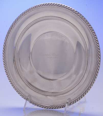344 (Sterling, Hollowware) Small Sterling Sandwich Plate